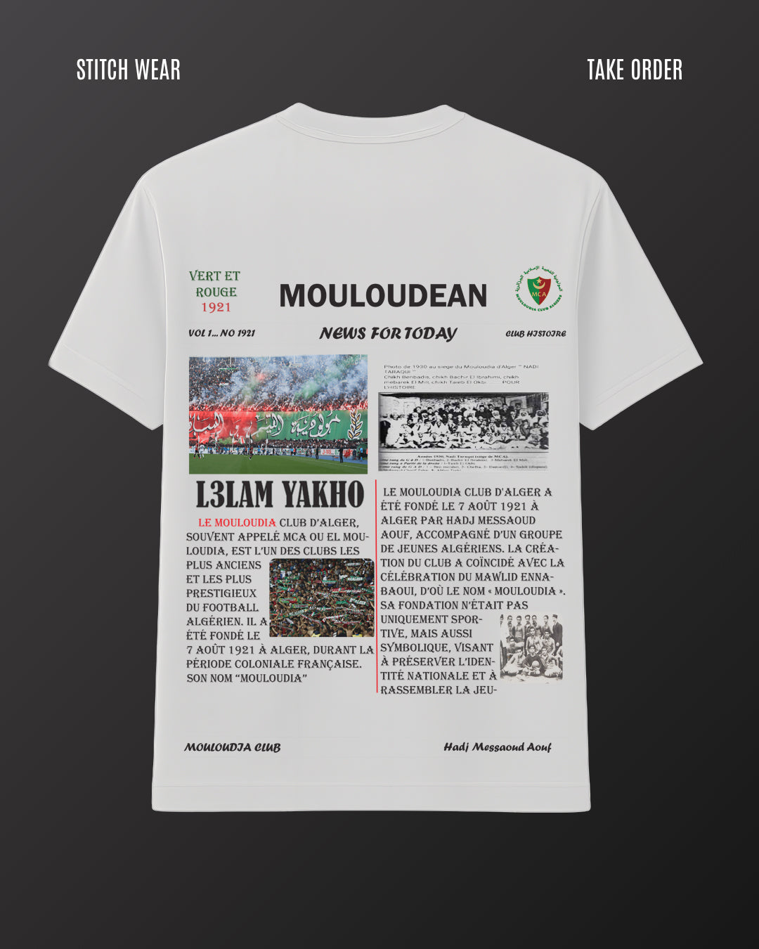T-SHIRT MOULOUDIA CLUB 1921