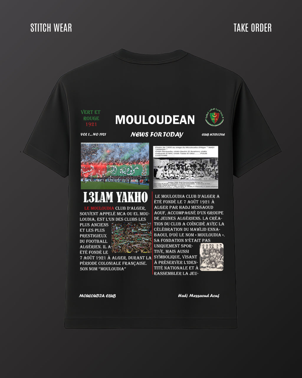 T-SHIRT MOULOUDIA CLUB 1921